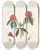 Triptych art skateboard deck of Walter Hood Fitch The Rhododendrons Of Sikkimhimalaya Pl08 by Walter Hood Fitch (1817-1892)