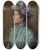 Triptych art skateboard deck of Piet Mondrian Portret Van Elisabeth Sophia Maria Betsy Cavalini by Piet Mondrian (1872-1944)