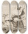 Triptych art skateboard deck of Francisco De Goya Ya Es Hora It Is Time by Francisco de Goya (1746-1828)