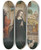 Triptych art skateboard deck of Juan De Flandes The Nativity by Juan de Flandes (1460-1519)