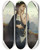 Triptych art skateboard deck of William Bouguereau The Muse Philomle by William Bouguereau (1825-1905)