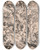 Triptych art skateboard deck of William Havell Study Of Trees And Scrubs With Seated Male Figure by William Havell (1782-1857)
