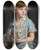 Triptych art skateboard deck of Philip Alexius De Lszl Portrait Of A Child With A Steiff Lion by Philip Alexius de Lszl (1869-1937)