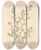 Triptych art skateboard deck of Elizabeth Blackwell Knot Grass by Elizabeth Blackwell (1707-1758)