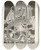 Triptych art skateboard deck of Dugald Stewart Walker Fairy Tales From Hans Christian Andersen Pl27 by Dugald Stewart Walker (1883-1937)
