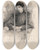 Triptych art skateboard deck of John Butler Yeats Elizabeth Corbet Yeats by John Butler Yeats (1839-1922)