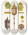 Triptych art skateboard deck of Fedor Grigoryevich Solntsev Starinnyi Tserkovnyi Fonar Nakhod V Voskresenskom Monastyre by Fedor Grigoryevich Solntsev (1801-1892)