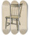 Triptych art skateboard deck of Samuel W Ford Childs Chair by Samuel W Ford