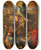 Triptych art skateboard deck of Follower Of Peter Paul Rubens The Assumption Of The Virgin_1 by Follower Of Peter Paul Rubens (1577-1640)
