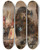 Triptych art skateboard deck of Henri Regnault Scene From The Spanish Inquisition by Henri Regnault (1843-1871)