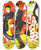 Triptych art skateboard deck of Eric Rohman The Cardboard Lover by Eric Rohman (1891-1949)