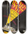 Triptych art skateboard deck of Eric Rohman Show Boat by Eric Rohman (1891-1949)