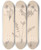 Triptych art skateboard deck of Louis Antoine Cusin Herbier De La Flore Franaise Pl0424 by Louis Antoine Cusin (1824-1901)