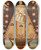 Triptych art skateboard deck of Cusco School Virgin Of Bethlehem by Cusco School