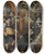 Triptych art skateboard deck of Govert Flinck Officers And Other Civic Guardsmen Of The Xviii District In Amsterdam Under The Command Of Captain Albert Bas And Lieutenant Lucas Conijn by Govert Flinck (1615-1660)