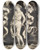 Triptych art skateboard deck of Niklaus Manuel Female Nude With A Headscarf by Niklaus Manuel (1484-1530)
