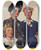 Triptych art skateboard deck of Adolph Treidler Soldiers Without Guns by Adolph Treidler (1886-1981)