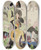 Triptych art skateboard deck of Ernst Ludwig Kirchner Hirtenknaben by Ernst Ludwig Kirchner (1880-1938)