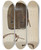 Triptych art skateboard deck of James Vail Bog Shoe For Horse by James Vail