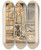 Triptych art skateboard deck of Jean De Bosschre Every Morning The Mermaid Looked In At The Window by Jean de Bosschre (1878-1953)