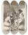 Triptych art skateboard deck of Francisco De Goya Muchachos Al Avo Lads Making Ready by Francisco de Goya (1746-1828)