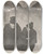 Triptych art skateboard deck of Henrigabriel Ibels Ah Its True My Poor Old Man You Would Be The First To Whom I Would Have Made To Miss His Bus But Ill Miss My Bus My Customers Have Never Missed Their Bus by Henri-Gabriel Ibels (1867-1936)