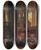 Triptych art skateboard deck of Heinrich Tomec At The End Of A Sunday Service St Stephens Cathedral Vienna by Heinrich Tomec (1863-1928)