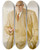 Triptych art skateboard deck of Saveli Abramovich Sorin Portrait Of A Gentleman by Saveli Abramovich Sorin