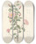 Triptych art skateboard deck of Pierre Joseph Redout Rosa Pimpinellifolia Rubra by Pierre Joseph Redoute (1759-1840)