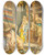 Triptych art skateboard deck of Ettore Simonetti The Shoe Shop by Ettore Simonetti (1857-1909)