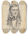 Triptych art skateboard deck of Jacques Reich Ralph Waldo Emerson by Jacques Reich (1852-1923)