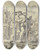 Triptych art skateboard deck of Johannes Zick The Entombment Of Christ by Johannes Zick