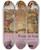 Triptych art skateboard deck of Jolijn Van De Wouw Kunst In Kaart by Jolijn van de Wouw (1942-2001)