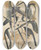 Triptych art skateboard deck of Lyubov Popova Cubist Study_2 by Lyubov Popova (1889-1924)