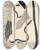 Triptych art skateboard deck of Mikul Galanda Thoughtful Woman by Mikulas Galanda (1895-1938)