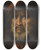 Triptych art skateboard deck of Pietro Della Vecchia Head Of A Bearded Man Wearing A Red Cap And Red Shirt by Pietro della Vecchia (1602-1678)