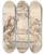 Triptych art skateboard deck of Pieter Verbruggen The Younger Design For A Sepulchral Monument With Two Figures by Pieter Verbruggen The Younger (1648-1691)
