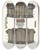 Triptych art skateboard deck of Fedor Grigoryevich Solntsev Bakhterets Rastianutyi by Fedor Grigoryevich Solntsev (1801-1892)