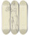 Triptych art skateboard deck of Wilhelm Rietschel Stehender Frauenakt Mit Erhobenen Auf Brusthhe Zusammengefhrten Hnden by Wilhelm Rietschel (1911-1941)