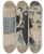 Triptych art skateboard deck of Toyokuni Utagawa Seki Sanjr No Ukai Kujr by Toyokuni Utagawa (1769-1825)