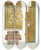Triptych art skateboard deck of Fedor Grigoryevich Solntsev Pokrovets I Podnozhie Serebrianogo Trona by Fedor Grigoryevich Solntsev (1801-1892)