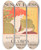 Triptych art skateboard deck of George Reiter Brill An Exact Model Of The Battleship Olympia Free To Every Reader Sunday May 24Th 1896 by George Reiter Brill (1867-1918)