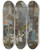 Triptych art skateboard deck of William Simpson Bazaar Suez by William Simpson (1823-1899)