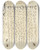 Triptych art skateboard deck of Joris Hoefnagel Crane Fly And Ants by Joris Hoefnagel (1542-1600)