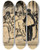 Triptych art skateboard deck of Jerome Myers Lemon Vendor by Jerome Myers (1867-1940)