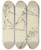 Triptych art skateboard deck of Peter Paul Rubens Three Male Figures In Twisting Positions by Peter Paul Rubens (1577-1640)