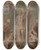 Triptych art skateboard deck of Jan Boeckhorst The Risen Christ Surrounded By Saints by Jan Boeckhorst (1599-1668)