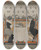 Triptych art skateboard deck of Maxfield Parrish Harpers Weekly Christmas_3 by Maxfield Parrish (1870-1966)