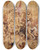 Triptych art skateboard deck of Peter Paul Rubens The Ascent To Calvary The Bearing Of The Cross by Peter Paul Rubens (1577-1640)