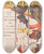 Triptych art skateboard deck of George Reiter Brill Free To Every Reader Sunday April 12Th 1896 The Greatest Toy For Children Ever Given By A Newspaper A Complete Circus by George Reiter Brill (1867-1918)
